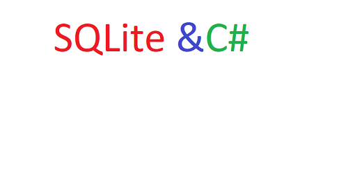 Работа с SQLite в C#. Часть 1