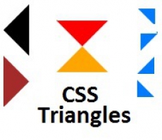 Как сделать треугольники на чистом CSS.