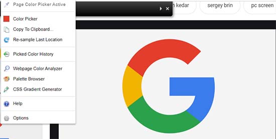 Первая буква логотипа Google.