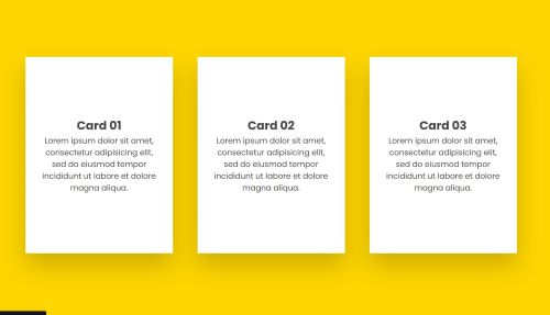 Трансформация сложенных карточек на CSS.