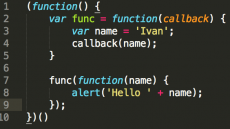Анонимные самовызывающиеся функции и функции обратного вызова в JavaScript.