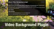 Как сделать видео на заднем фоне с помощью JQuery.