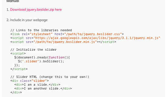 Bxslider - настройки и примеры.