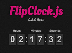 Таймер обратного отсчета Flipclock