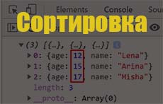 Сортировка массива на JS