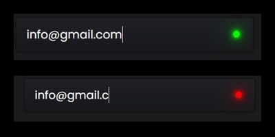 Валидация email в форме с помощью JS.
