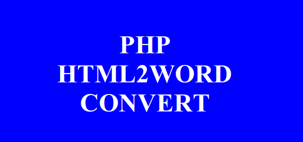 Преобразование HTML в DOCX с использованием PHP