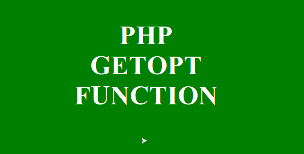 PHP getopt: Работа с параметрами командной строки