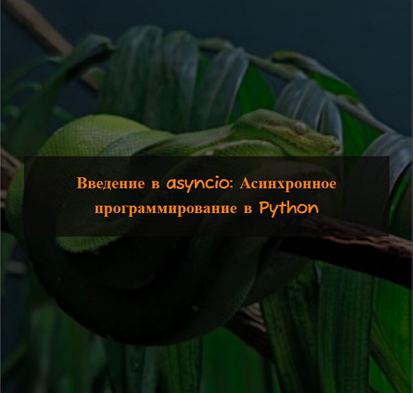 Введение в asyncio: Асинхронное программирование в Python