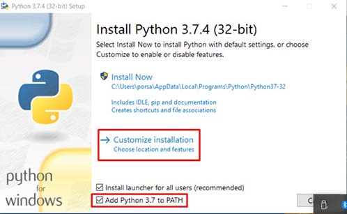 Установка Python 3.7 на Windows.