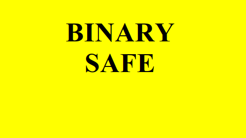 Что такое Binary Safe?